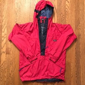VTG PATAGONIA PINK BLUE WOMENS JACKET SIZE SMALL